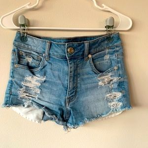 American Eagle Hi-rise Jean Shorts